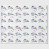 Jij bent de Marshmallow voor mijn cacaoWaterverf. Cadeaupapier (Vlak)