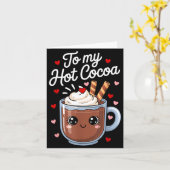 Jij bent de marshmallows bij mijn warme cacaovrien kaart (Gele Bloem)