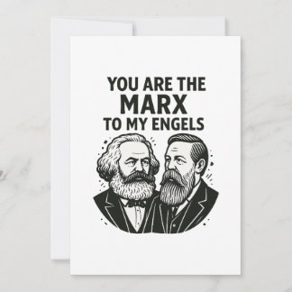 Jij bent de Marx van mijn Engels Valentijn Kaart