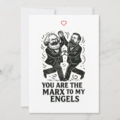 Jij bent de Marx van mijn Engels Valentijn Kaart (Voorkant)