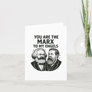 Jij bent de Marx voor mijn Engels valentijnskaart Feestdagen Kaart