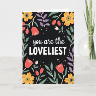 Jij Bent de Mooiste Bloemenkaart Kaart