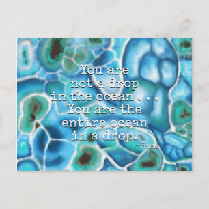 Jij bent de Oceaan - Larimar Crystal Kunst Feestdagenkaart