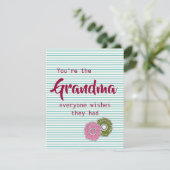 Jij bent de oma die iedereen had willen hebben feestdagenkaart (Staand voorkant)