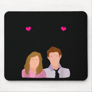 Jij bent de Pam voor mijn Jim Valentijnsdag Koppel Muismat