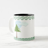 Jij bent de patrijs van mijn perenboom. tweekleurige koffiemok (Voorkant links)