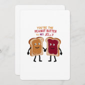 Jij bent de pinda van mijn jelly custom kaart (Voorkant / Achterkant)