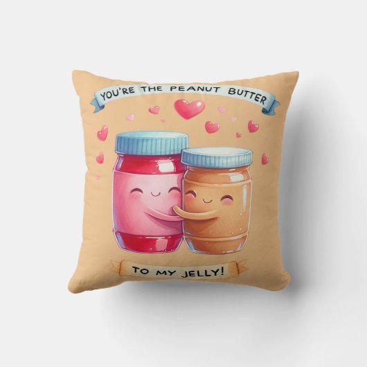 Jij bent de pindakaas van mijn gelei kussen (Achterkant)