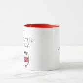 Jij bent de pindakaas voor mijn gelei grappig mok (Midden)