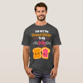 Jij bent de pindaknootter... t-shirt (Voorkant volledig)