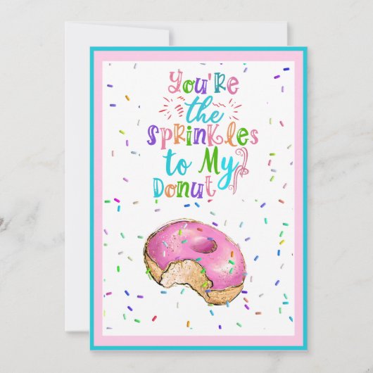 Jij bent de prins van mijn Donut-klaslokaal. Feestdagenkaart (Voorkant)