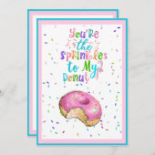 Jij bent de prins van mijn Donut-klaslokaal. Feestdagenkaart (Voorkant / Achterkant)