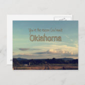 "Jij bent de reden waarom God Oklahoma heeft gemaa Briefkaart (Voorkant / Achterkant)