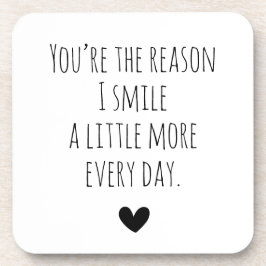 Jij bent de reden waarom harttypografie bier onderzetter