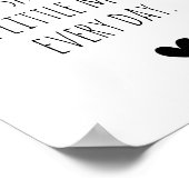 Jij bent de reden waarom harttypografie poster (Hoek)