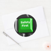 Jij bent de sleutel tot veiligheid ronde sticker (Envelop)