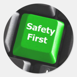 Jij bent de sleutel tot veiligheid ronde sticker