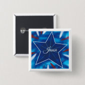 Jij bent de Ster Vierkante Button 5,1 Cm (Voorkant /achterkant)