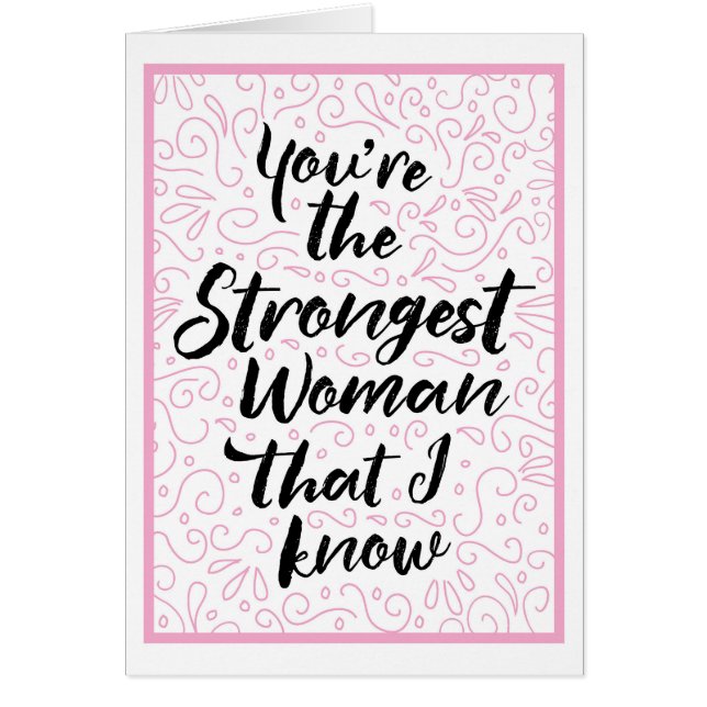 Jij bent de sterkste vrouw die ik ken (Voorkant)