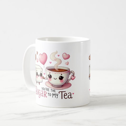 Jij bent de suiker van mijn thee - Mok (Voorkant links)