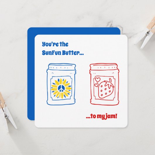 Jij bent de SunFun-Boter bij mijn jam! Kaart (Voorkant / Achterkant in situ)