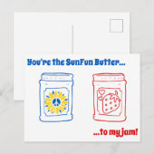 Jij bent de SunFun Butter tegen mijn jam! Briefkaart (Voorkant / Achterkant)