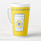 Jij bent de SunFun Butter tegen mijn jam. Latte Mok (Linkerhoek)