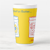 Jij bent de SunFun Butter tegen mijn jam. Latte Mok (Voorkant)