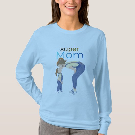 Jij Bent De Super Moeder T-Shirt | Cute Moeder Cad (Voorkant)