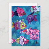 Jij Bent De Vis Die Ik Wil Feestdagenkaart (Voorkant / Achterkant)