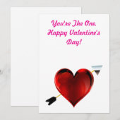 Jij bent de ware Valentijnskaart Feestdagenkaart (Voorkant / Achterkant)