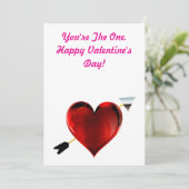 Jij bent de ware Valentijnskaart Feestdagenkaart (Staand voorkant)