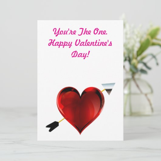 Jij bent de ware Valentijnskaart Feestdagenkaart (Staand voorkant)