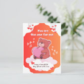 Jij bent de ware voor mij Grappige Valentijnsdag Feestdagenkaart (Staand voorkant)