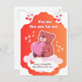 Jij bent de ware voor mij Grappige Valentijnsdag Feestdagenkaart (Voorkant / Achterkant)