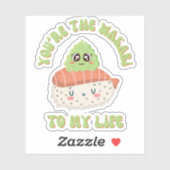 Jij bent de wasabi in mijn leven - Schattigee sush Sticker (Vel)