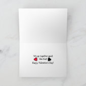 Jij bent de Wiener bij mijn Broodje, Valentijnsdag Kaart (Binnen)
