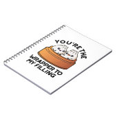 Jij Bent De Wikkelaar Voor Mijn Vulling Dimsum Sto Notitieboek (Linkerzijde)
