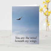 Jij bent de wind… Inspirerend quote in het zwart Kaart (Gele Bloem)