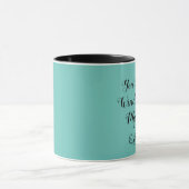 Jij Bent de Wind Onder Mijn Vleugels Mok Teal & Zw (Midden)