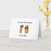 Jij bent de worst voor mijn broodje, Valentijnsdag Kaart (Gele Bloem)