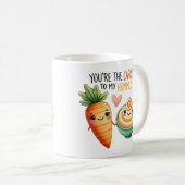 Jij bent de wortel van mijn hummus koffiemok (Voorkant rechts)