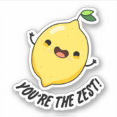 Jij bent de Zest Funny Lemon Pun Sticker (Voorkant)