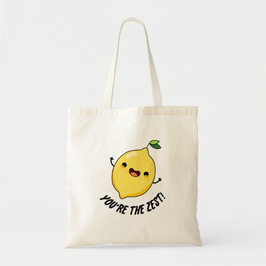 Jij bent de Zest Funny Lemon Pun Tote Bag (Voorkant)