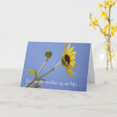 Jij bent de zon van mijn leven... kaart (Gele Bloem)