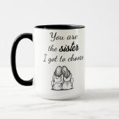 Jij bent de zus die ik moet kiezen, aangepaste naa mok (Links)