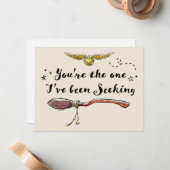 Jij bent degene die ik heb gezocht notitiekaartje (Voorkant / Achterkant in situ)