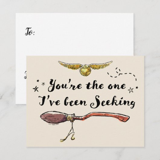 Jij bent degene die ik heb gezocht notitiekaartje (Voorkant / Achterkant)