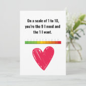 Jij bent degene die ik wil feestdagenkaart (Staand voorkant)