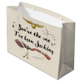 Jij bent degene die ik zocht groot cadeauzakje (Achterkant Gekanteld)